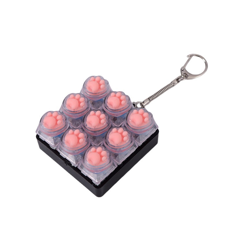 Llavero de silicona con forma de patita de gato | GATOKOOL