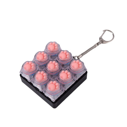 Llavero de silicona con forma de patita de gato | GATOKOOL