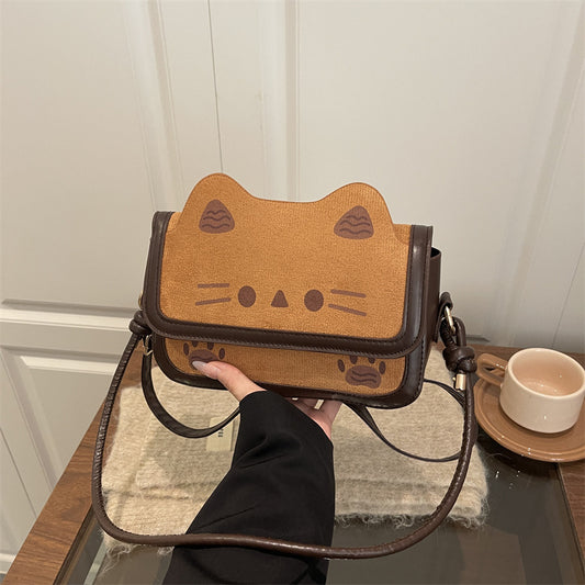 Bolso bandolera con diseño de gato tostada | GATOKOOL