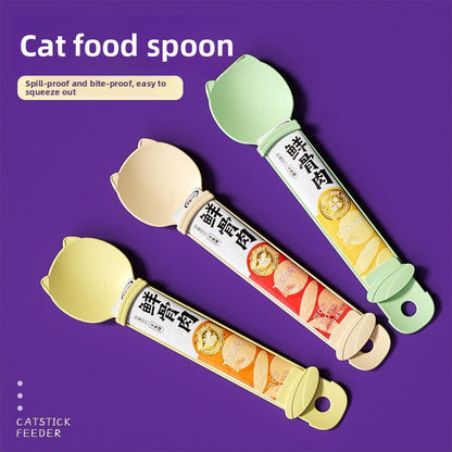Cuchara dispensadora de premios cremosos para gatos | GATOKOOL