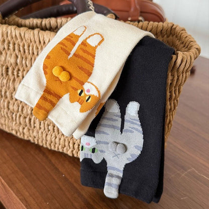 Calcetines con diseño de gato en relieve | GATOKOOL