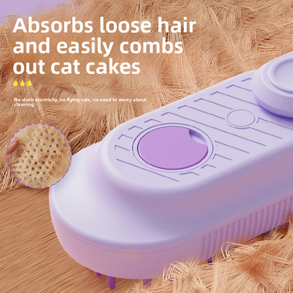 Cepillo para gatos con pulverizador y cabezal giratorio | GATOKOOL