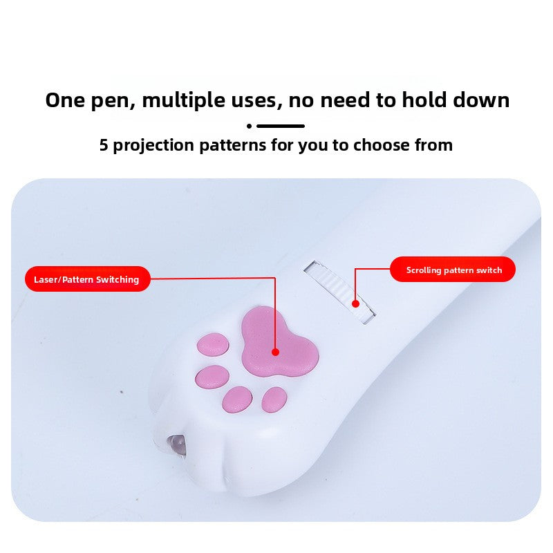 Puntero láser USB para gatos con luz UV y llavero | GATOKOOL