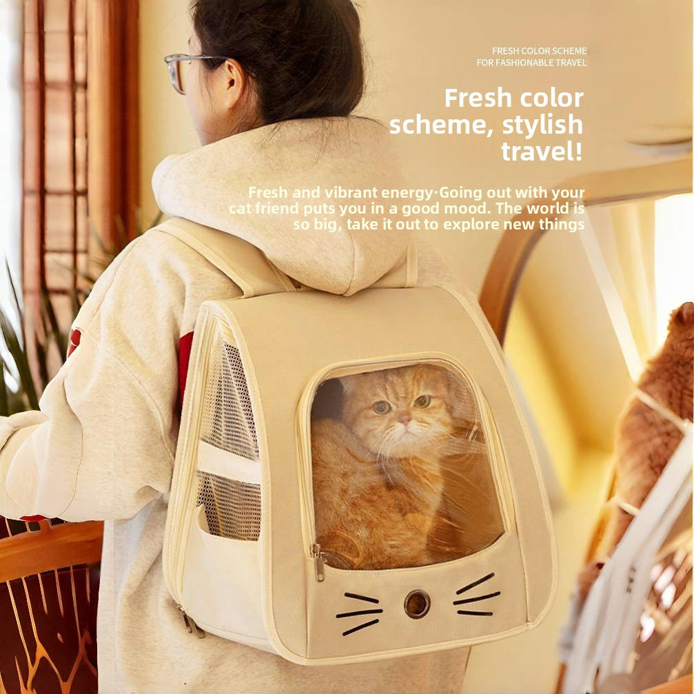Mochila transportín plegable para gatos de 40 L | GATOKOOL