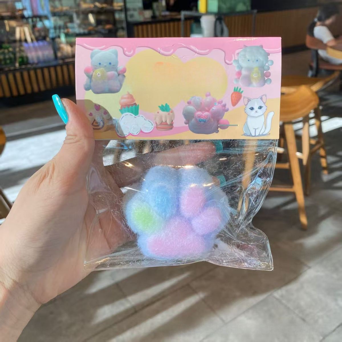 Squishy de gel con forma de patita de gato de 7 o 12 cm | GATOKOOL