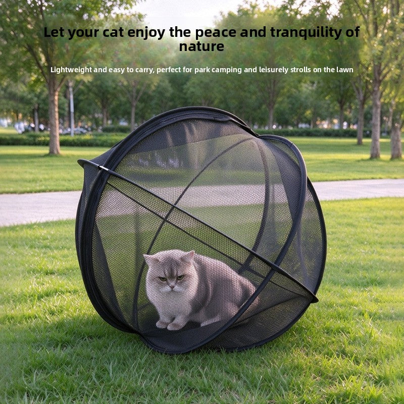 Túnel esférico plegable para gatos de 70 cm | GATOKOOL