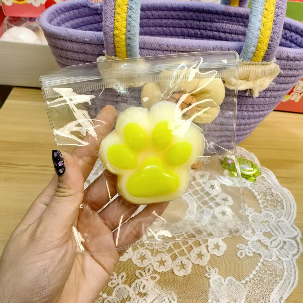 Squishy de gel con forma de patita de gato de 7 o 12 cm | GATOKOOL