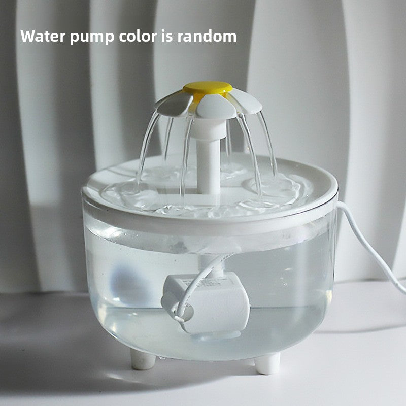 Fuente de agua USB para gatos con diseño de flor | GATOKOOL