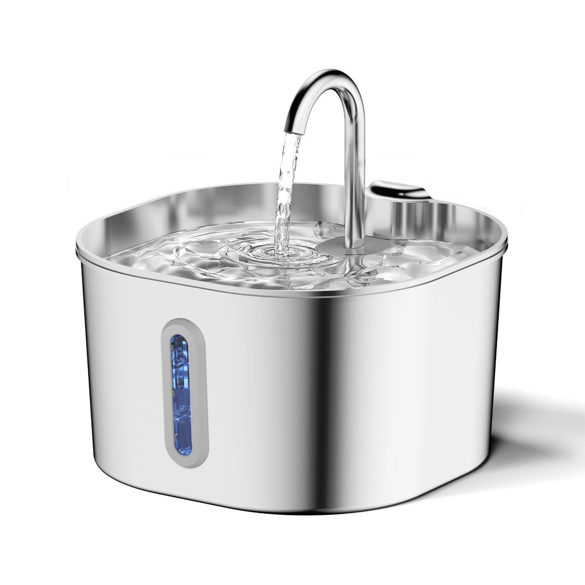 Fuente de agua de acero para gatos de 2,2 L y filtros | GATOKOOL