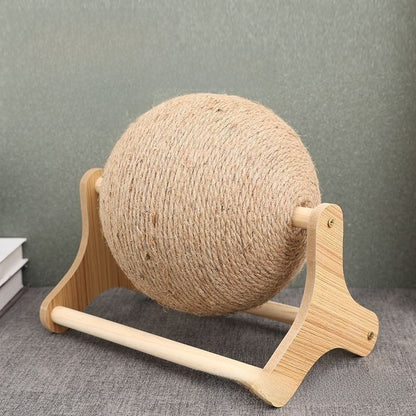 Rascador para gatos con pelota y base decorativa | GATOKOOL