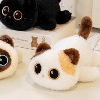 Gato de peluche tumbado de 22 cm | GATOKOOL