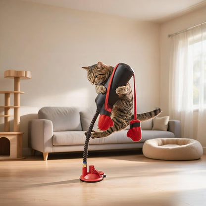 Juguete de boxeo para gatos con muelle | GATOKOOL