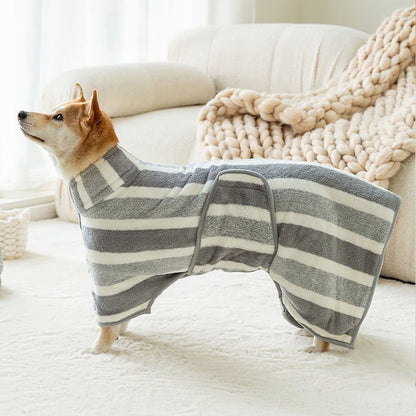Albornoz para gatos y perros de tejido afelpado | GATOKOOL
