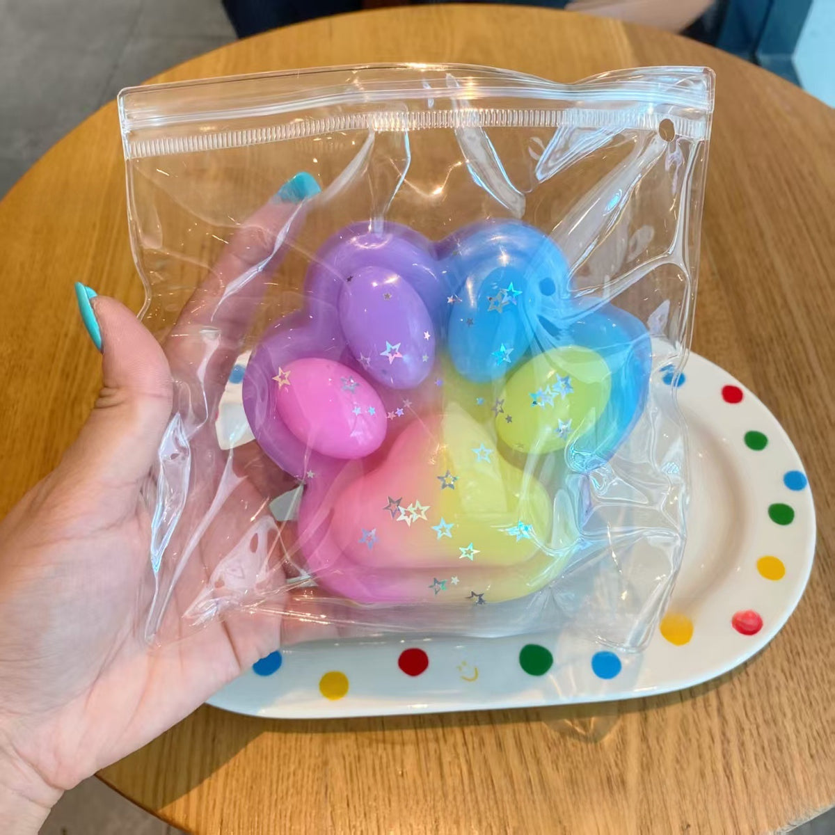 Squishy de gel con forma de patita de gato de 7 o 12 cm | GATOKOOL